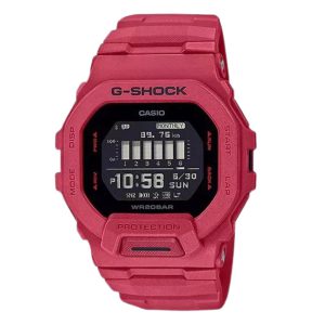 ساعت مچی G-SHOCK مدل CASIO-GBD-200RD-4DR با طراحی جذاب و ویژگی‌های ورزشی پیشرفته. ارتقا دهنده فعالیت‌های ورزشی شما با رنگ قرمز پرطراوت و طراحی مقاوم.